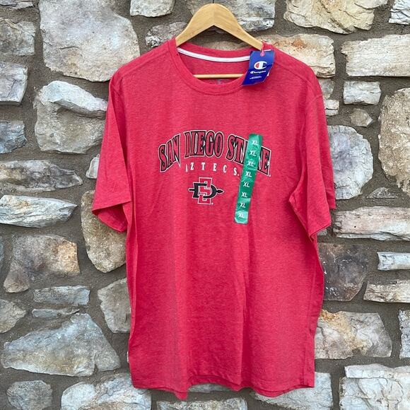 Champion SDSU San Diego State red t-shirt size XL NEW - Picture 2 of 6